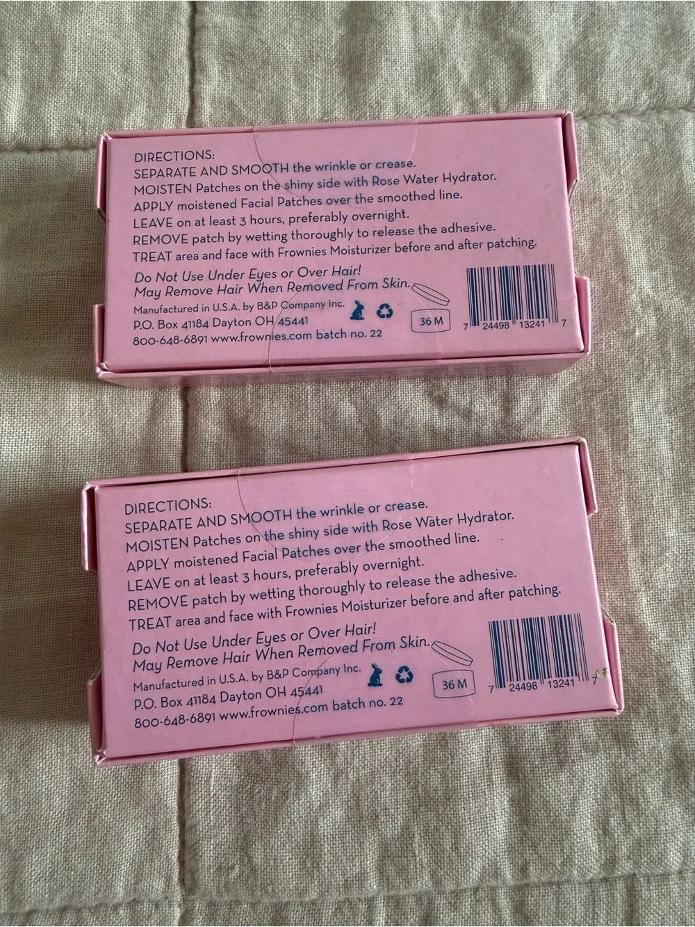 NIB Frownies Facial Patches